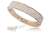 Crystal Journey 18k Platinum Plated Swarovski Elements Cuff Bangle Bracelet