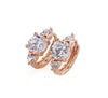 18K Yellow Gold Filled Hoop Stud exquisite Earrings
