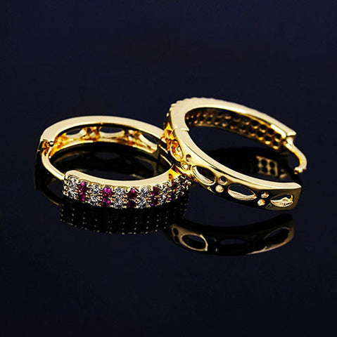 Multicolors Austrian Crystals Earrings