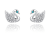 Roxi Exquisite Gold Plated Swan Earrings