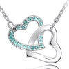 Double Heart Austrian Crystal Bracelet