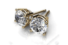 Princess Cut Stud Earrings