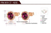 TENSHI Gold plated Crystals Stud earrings