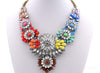Flower Gem Crystal Necklaces & Pendants