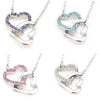 Double Heart Austrian Crystal Bracelet