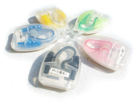 Soft Silicone Swimming Nose Clips with 2 Ear Plugs