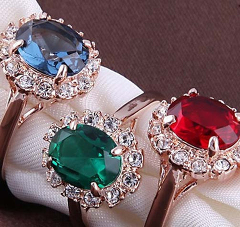 Emerald Party Finger Rings