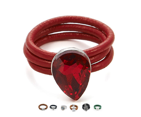 TAZZY Leather Ring Collection