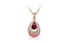 Angel crystal tears imitation diamond necklace waterdrop necklace